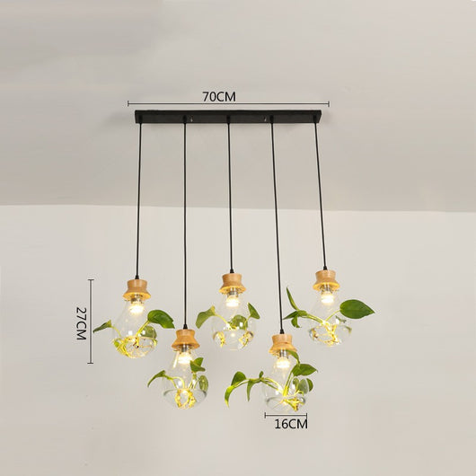 Lámpara Acuario de Cristal para Sala - Decoración Moderna con Plantas Acuáticas - Image 14