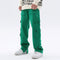 Pantalones Rectos con Abertura Lateral y Dobladillo Suelto