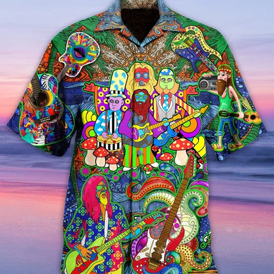 Camisa Estampada de Verano para Hombre - Comodidad y Estilo Casual