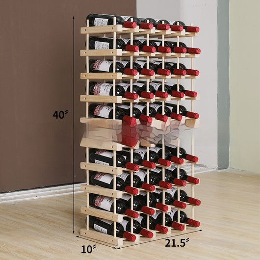 Botellero de Madera Maciza con Montaje Fácil - Almacenamiento Elegante para Múltiples Botellas - Image 6