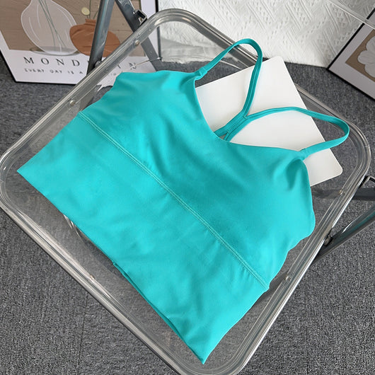 Top Deportivo Mujer Slim con Tirantes Finos - Colores Sólidos - Image 6