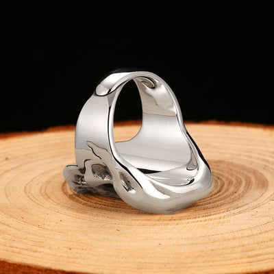 Anillo de Calavera Hip Hop Punk Plata 925 Estilo Personalidad - Image 4