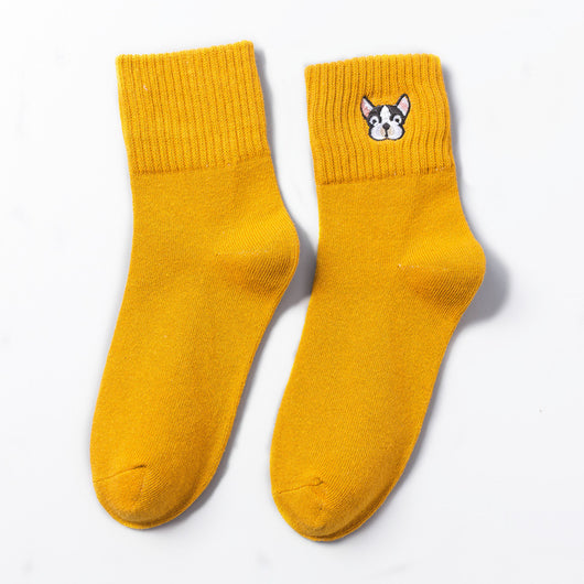 Calcetines de Invierno para Mujer con Bordados de Animales Kawaii - Image 11