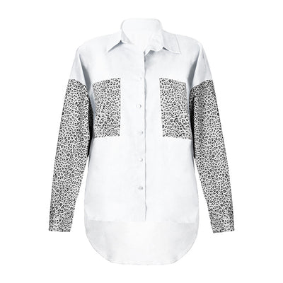 Cardigan de Solapa con Estampado Leopardo y Bolsillos - Image 21