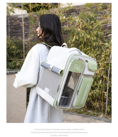 Mochila Transportín para Gatos - Diseño Versátil Todo Clima - Image 14