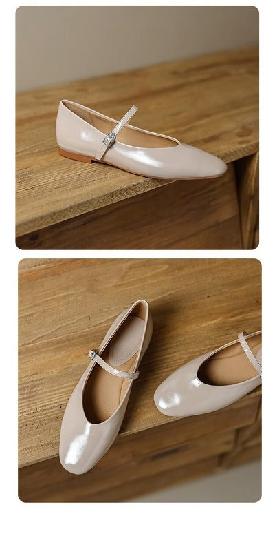 Zapatos Mary Jane Planos Cómodos de Punta Redonda para Mujer - Image 19