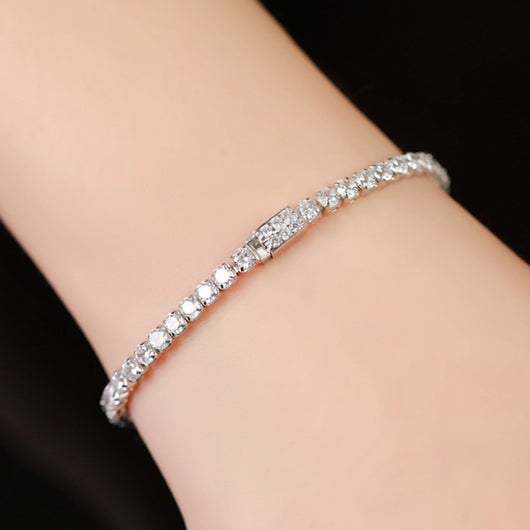 Pulsera de Plata Esterlina con Zirconia Hip Hop para Mujer - Image 7