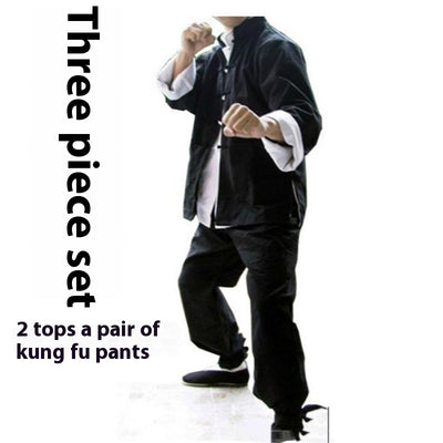 Conjunto de 3 Piezas Uniforme Wing Chun Kung Fu - Túnica Taoísta - Image 3
