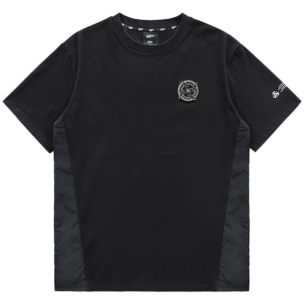Camiseta Bordada de Manga Corta
