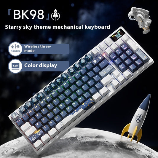 Teclado Mecánico Inalámbrico Tres Modos de Conexión