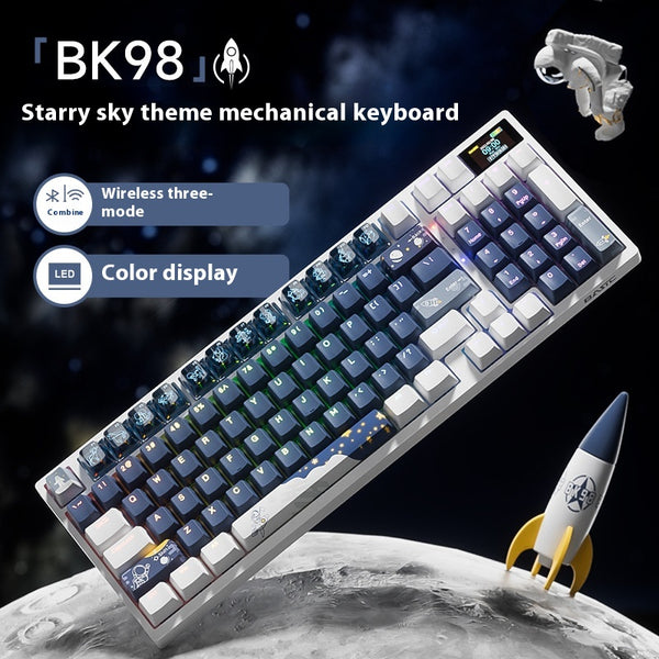 Teclado Mecánico Inalámbrico Tres Modos de Conexión