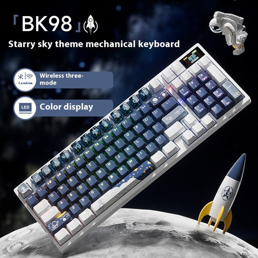 Teclado Mecánico Inalámbrico Tres Modos de Conexión