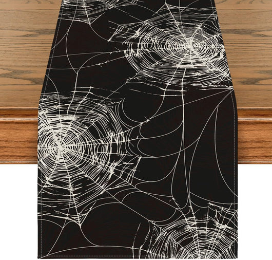 Camino de Mesa de Lino con Diseños de Halloween - Image 26