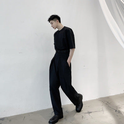 Pantalón Harem de Cintura Alta Corte Recto para Hombre - Image 7