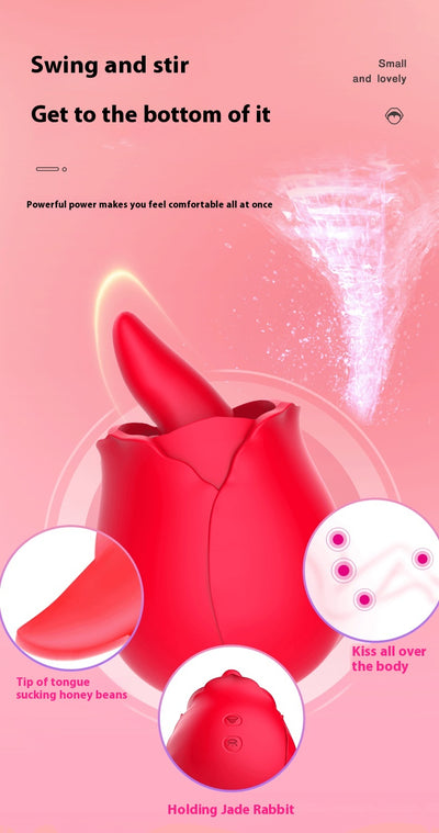 Estimulador Íntimo Rose Dream con Tecnología de Succión y Lengua - Image 8