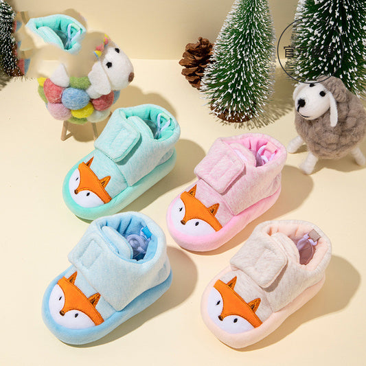 Zapatos de Algodón Grueso para Bebé con Suela Suave