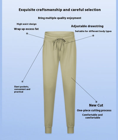 Pantalones Yoga Cintura Alta Mujer con Cordón Secado Rápido Elásticos - Image 21