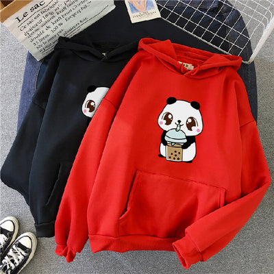Sudadera Holgada Coreana con Capucha Lazy Style - Image 4