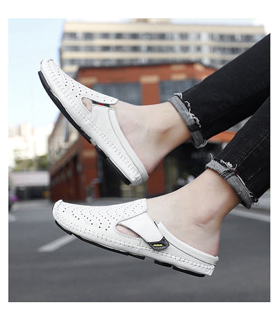 Zapatos Muller Slip-On de Cuero Genuino con Perforado - Image 18