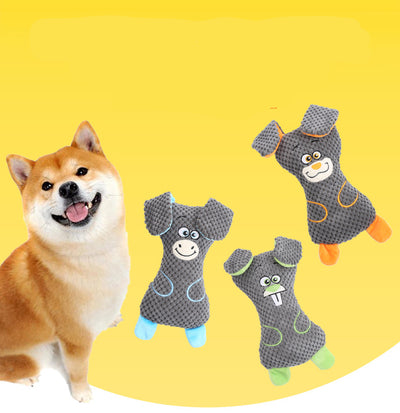 Juguetes de Peluche para Perros con Sonido Chiflador - Formas Animales para Limpiar y Fortalecer Dientes - Image 4