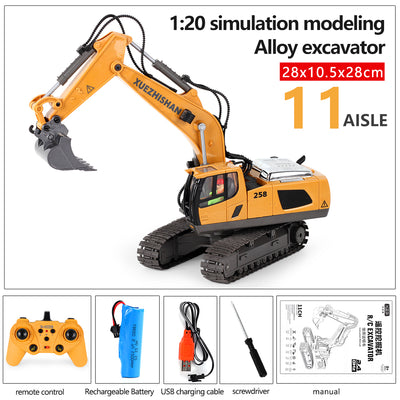 Excavadora de Control Remoto con Simulación Realista para Niños - Image 7