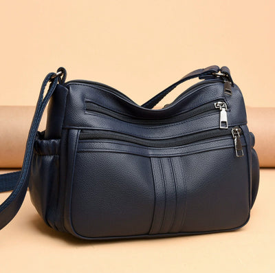 Bolso Mensajero de Cuero Genuino Estilo Minimalista - Image 9