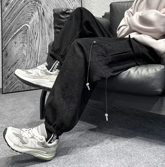 Pantalones de Trabajo Holgados Talla Grande Negro - Estilo Urbano Moderno - Image 12