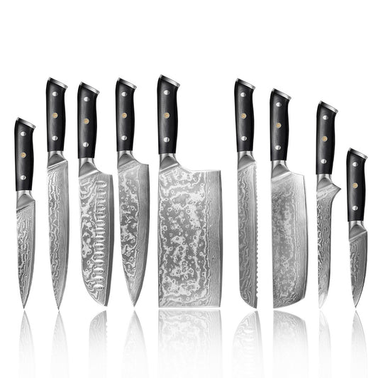 Cuchillo Chef Rebanador de Acero Damasco