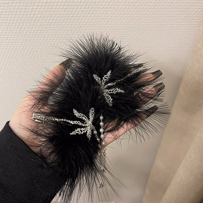 Pasador de Cabello Perla Libélula con Borla de Temperamento Minimalista - Image 3