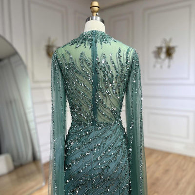 Vestido de Gala Elegante con Mangas Volantes y Falda Sirena - Image 53