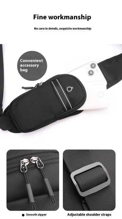 Mochila Pecho Oxford para Hombre - Bolsa Cruzada Funcional - Image 24