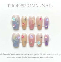 Uñas Postizas de Verano Artesanales - Diseño Dulce y Elegante - Image 6