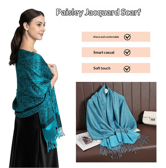 Elegante Chal Ligero de Lujo - Envolvente de Imitación Cashmere para Mujer - Image 75