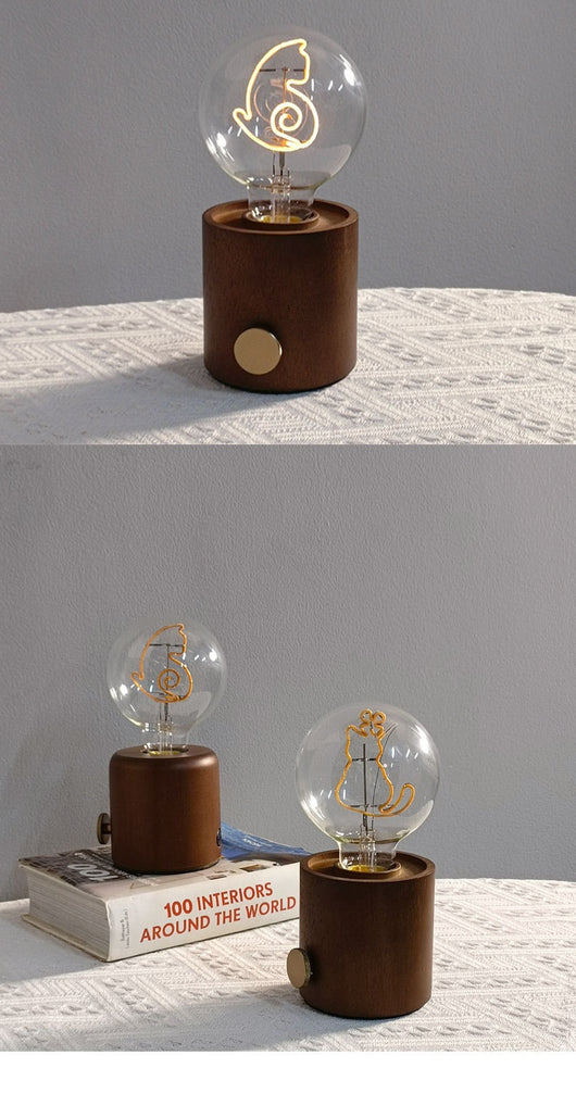 Lámpara Gato para Mesita de Noche - Recargable y Portátil - Image 11