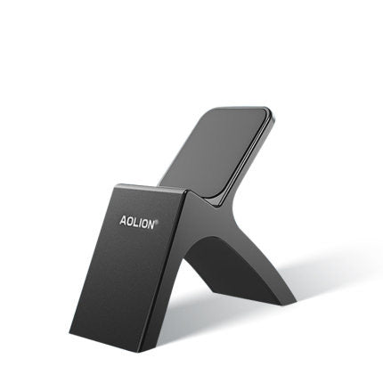 Black AOLION universal gamepad stand made of ABS plastic, designed to hold a game controller upright. - Image 17