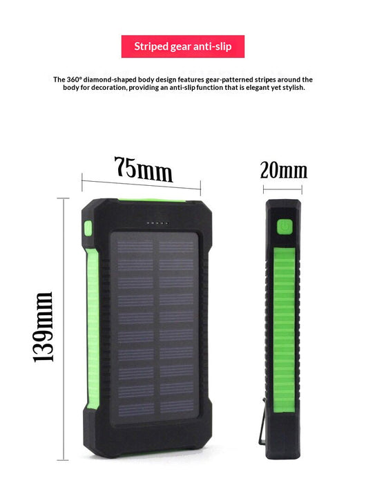Batería Solar Portátil 20000mAh con Linterna LED y Protección Waterproof - Image 24