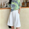 Shorts Mujer Talle Alto Estilo Hong Kong Verano Casual Cintura Ancha