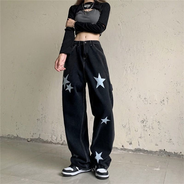 Pantalón Ancho Talle Alto Estilo Retro Coreano Dad Fit