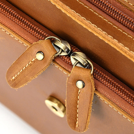 Bolso Bandolera de Cuero Genuino para Hombre - Image 31