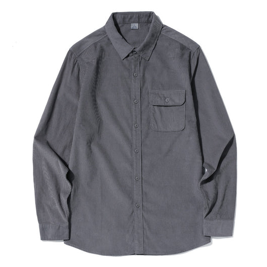 Camisa Casual de Pana para Hombre con Manga Larga - Image 7