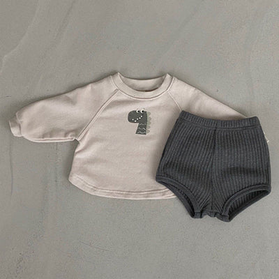 Conjunto Infantil Casual con Diseños de Dibujos Animados