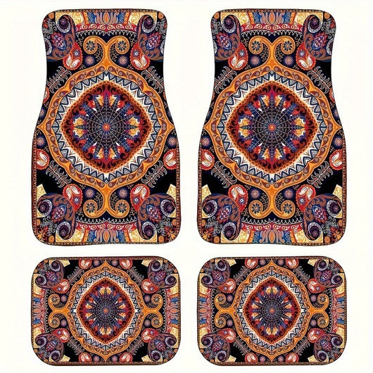 Juego de Tapetes para Auto Estilo Bohemio Retro - Image 18