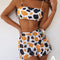 Bikini Estampado de Tres Piezas con Diseño Dividido
