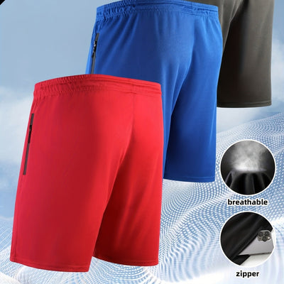 Shorts Deportivos Hombre Secado Rápido con Bolsillos Cremallera - Image 5