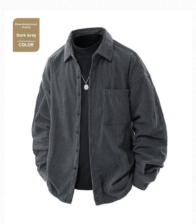 Abrigo Elegante Cuello Falso Dos Piezas para Hombre - Image 16