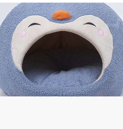 Nido Yurta Pingüino para Mascotas - Cama Cerrada Grande y Acogedora - Image 22