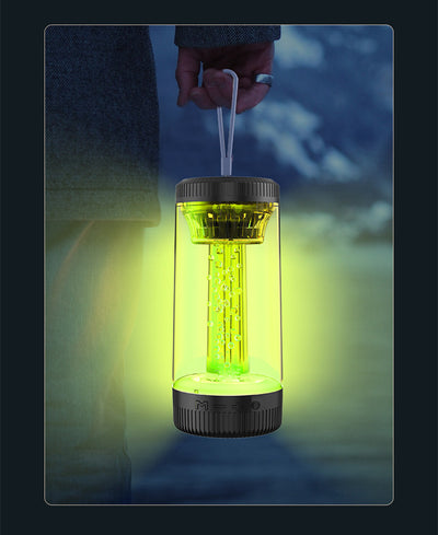 Lámpara LED Portátil para Camping con Altavoz Bluetooth Inalámbrico Multicolor - Image 11