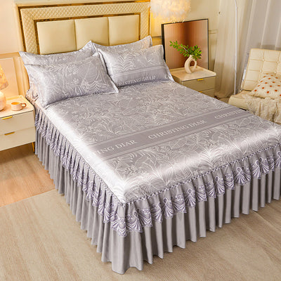 Juego de Cama de 3 Piezas con Sábana Bajera de Fibra Viscosa Premium - Image 34