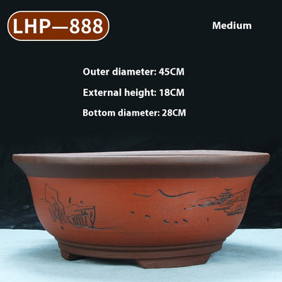 Maceta Cerámica Púrpura Grande 60cm para Árboles y Plantas Antiguas - Image 25