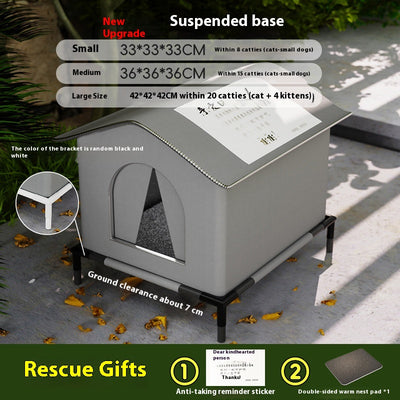 Casa Térmica Impermeable para Gatos Callejeros - Refugio de Invierno - Image 5